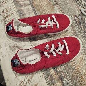 Red shoes, never worn! Size 8 1/2